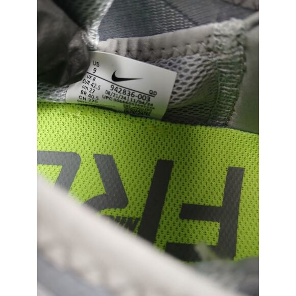 USED NIKE Free Rn 2017, Unisex Sneaker, Grey Wolf Grey White White Volt 003, 9 - Picture 3 of 5